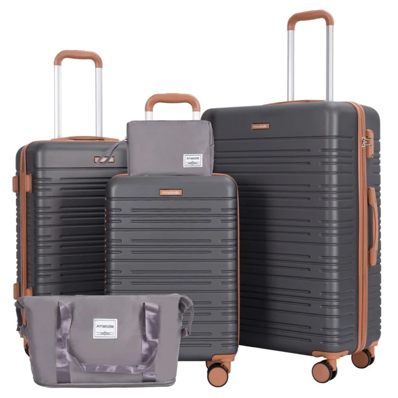 Luggage Sets 3-Piece Suitcases with Double Spinner Wheel