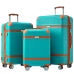 Hardshell Luggage Sets 3 Piece Double Spinner 8 Wheels Suitcase with TSA Lock Lightweight 20 24 28