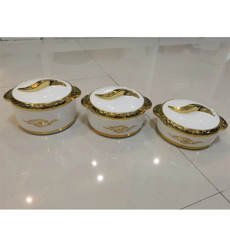 3Pcs/Set 1.5/2/2.5 Liter Food Warmer Thermal Insulation Pot