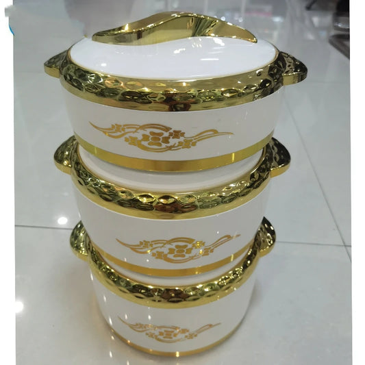 3Pcs/Set 1.5/2/2.5 Liter Food Warmer Thermal Insulation Pot