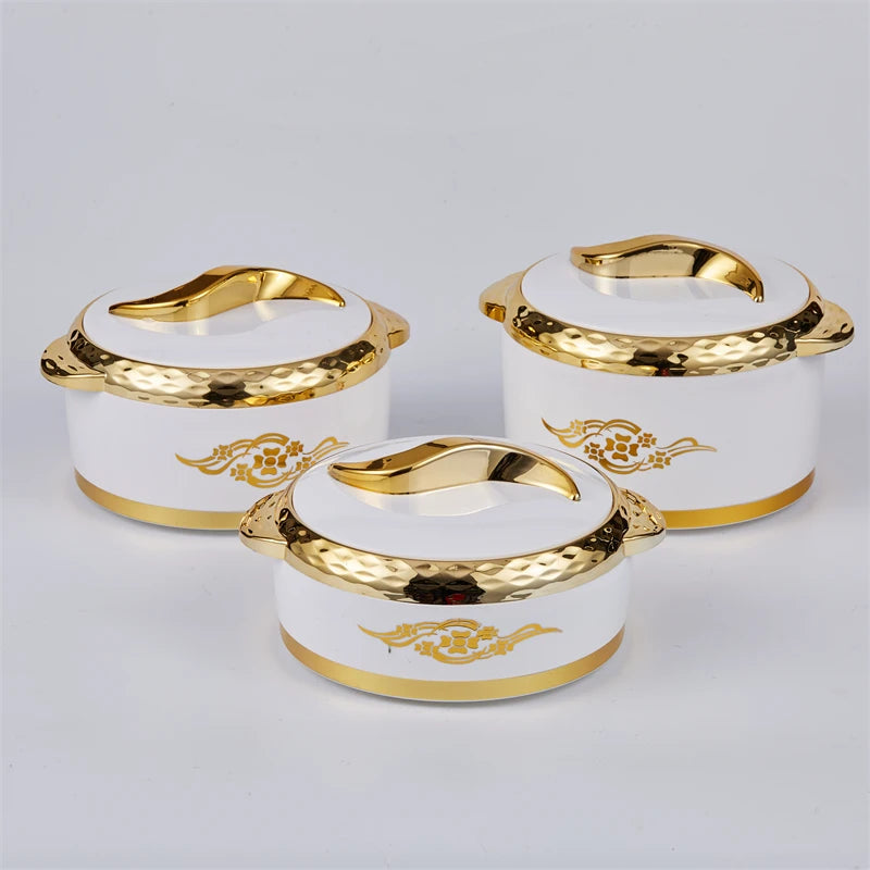 3Pcs/Set 1.5/2/2.5 Liter Food Warmer Thermal Insulation Pot