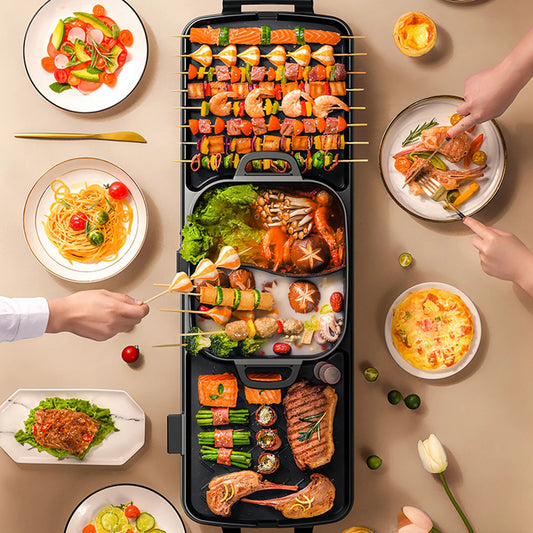 Multi Functional Pot Household Hot Pot Barbecue Integrated Pot