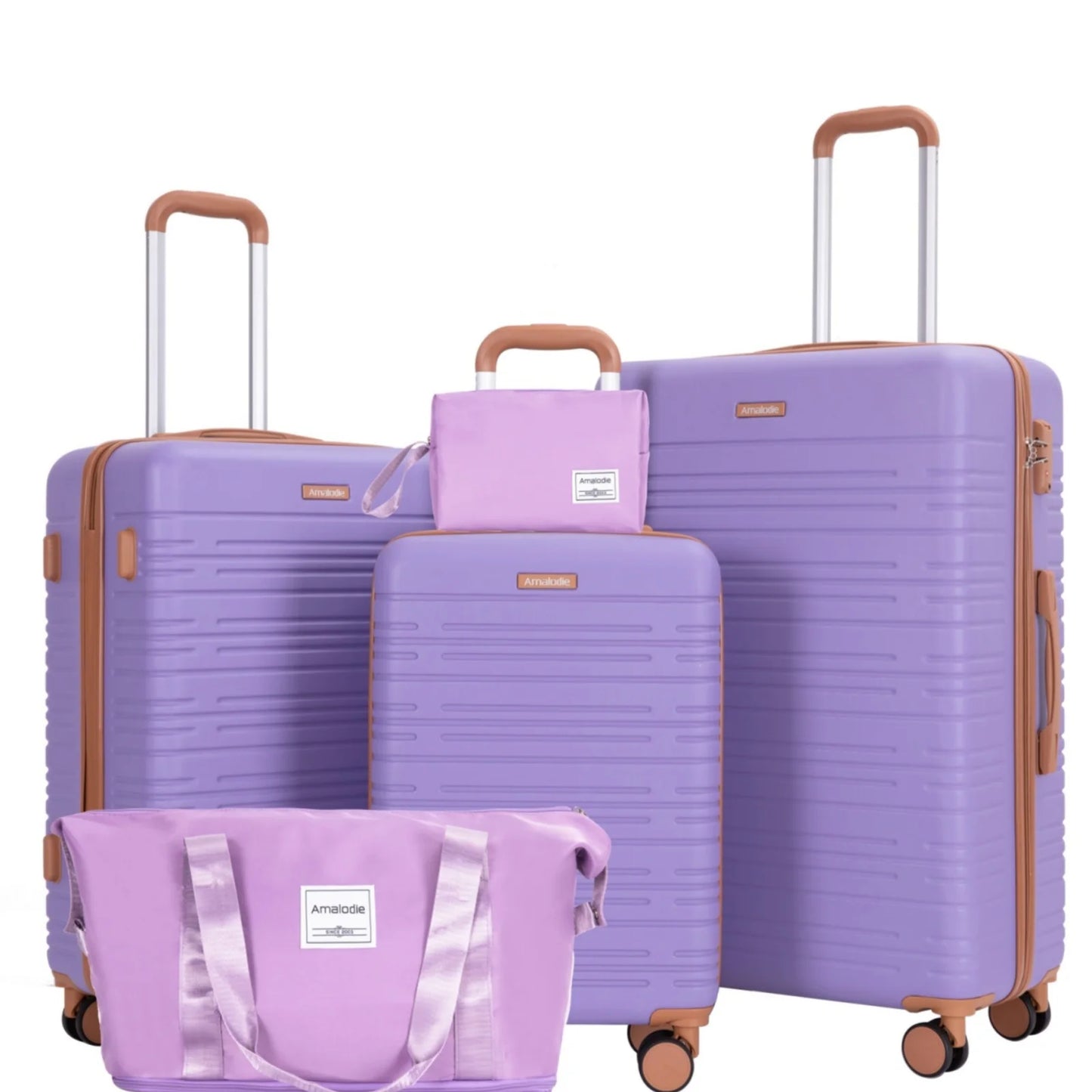 Luggage Sets 3-Piece Suitcases with Double Spinner Wheel