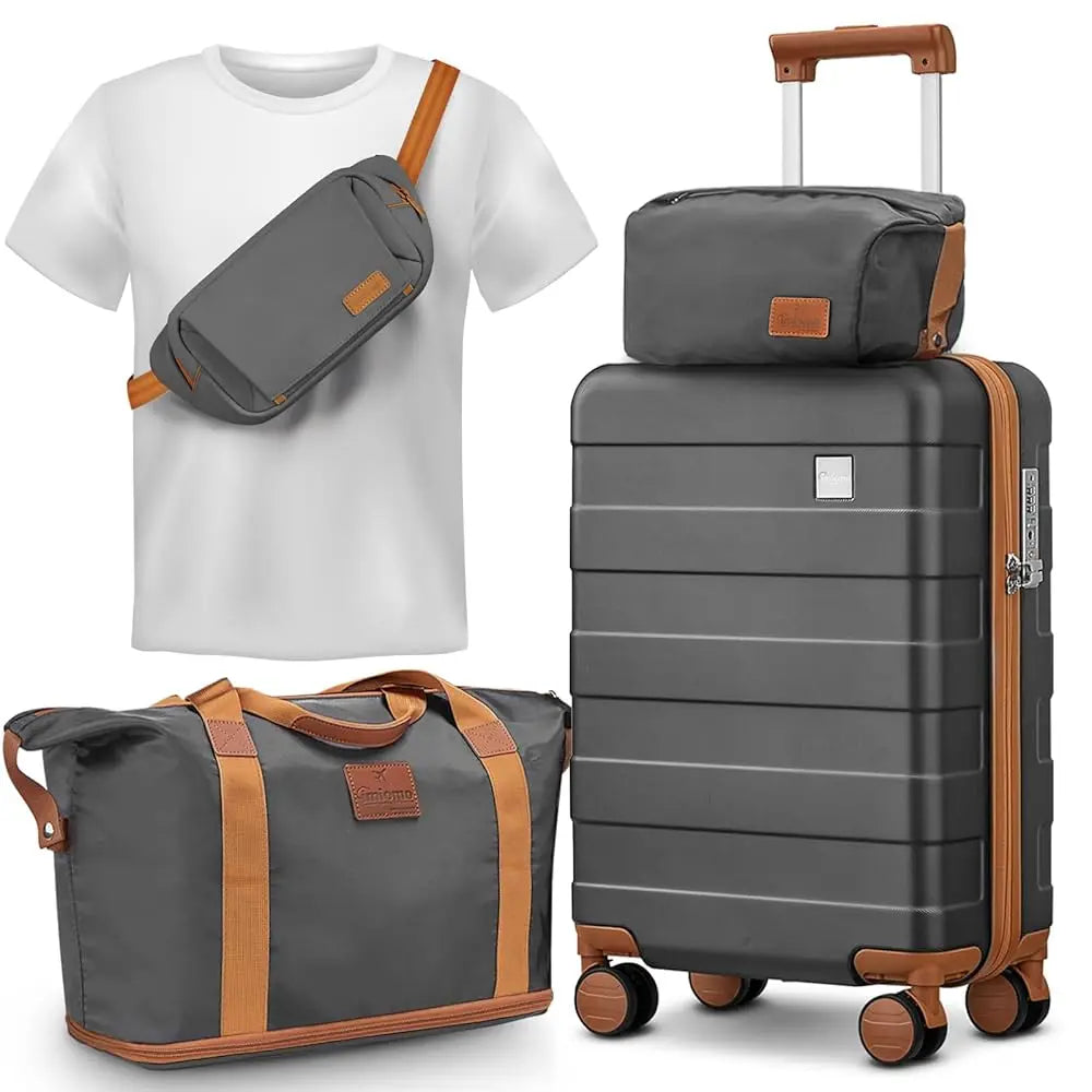 Imiomo Travel Luggage Sets Lightweight Hard Shell Suitcase
