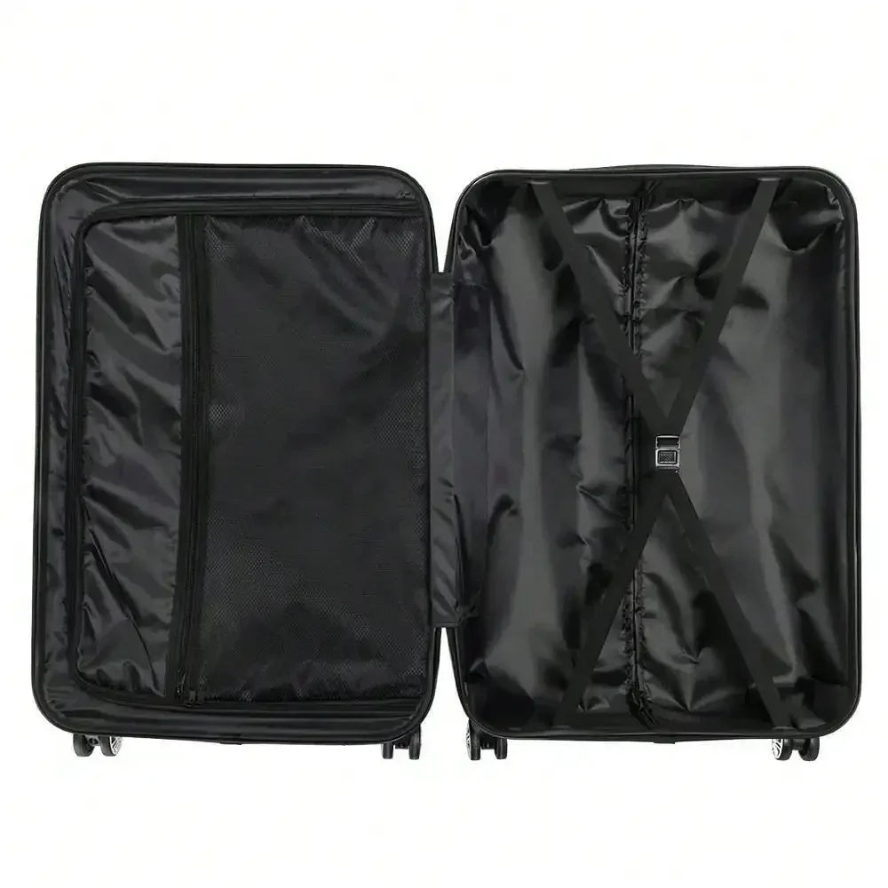 3Pcs Luggage Set Trolley Spinner 20 24 28 Inch Rose Gold