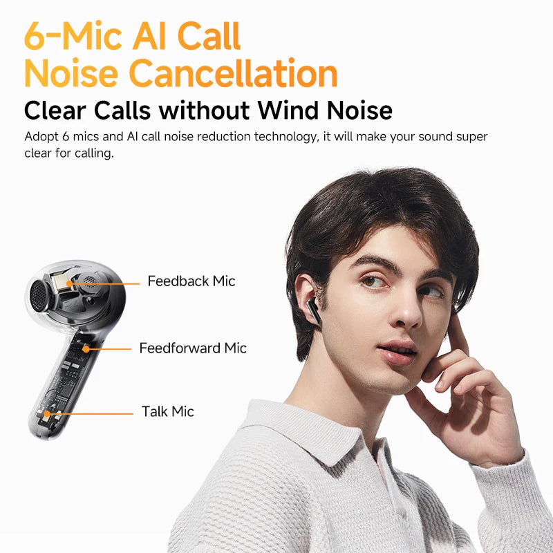 QCY HT10 AilyBuds Pro+ ANC Wireless Earphones Hi-Res Audio