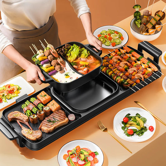A Hot Pot That Can Be Used For Both Grilling And Hotpot