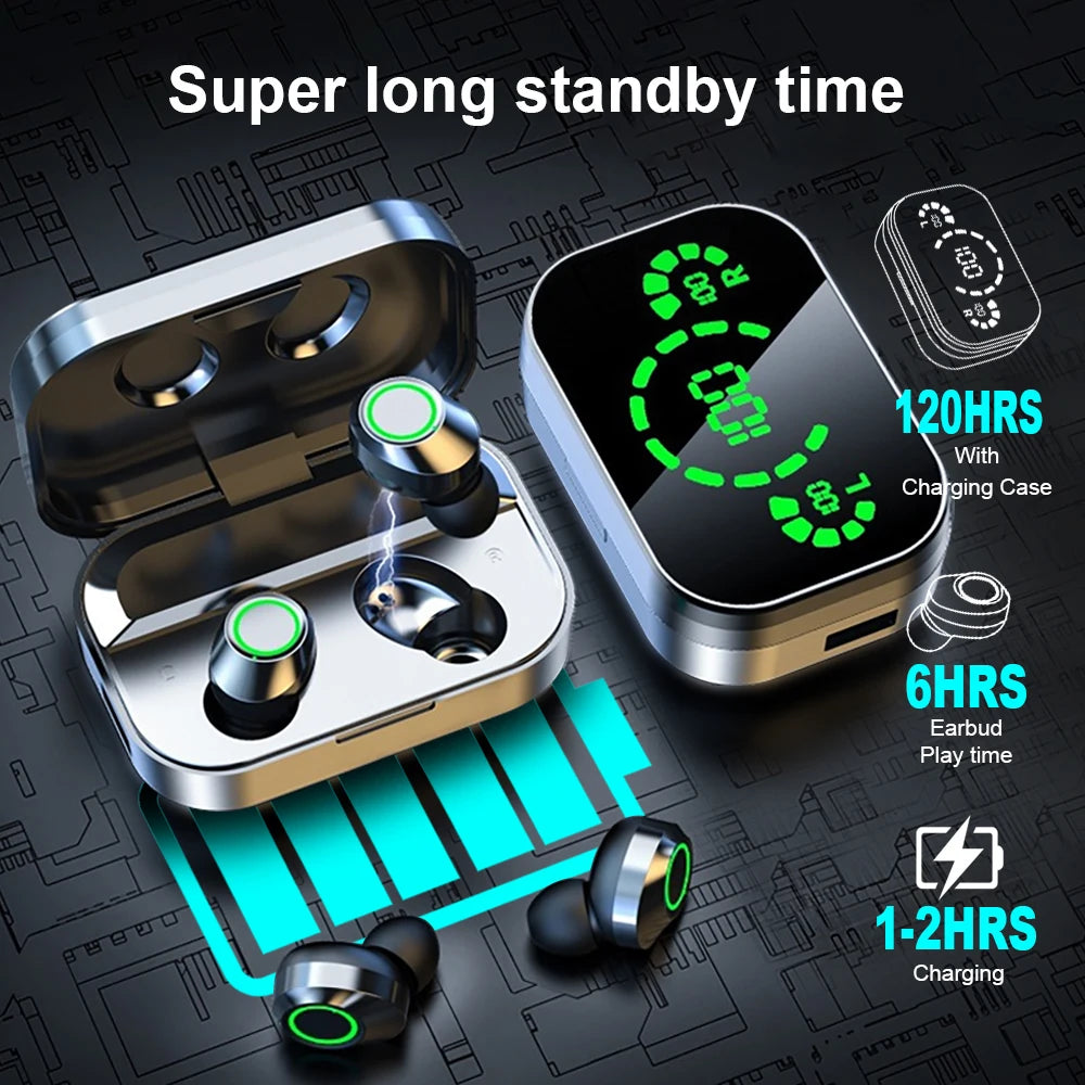 NES TWS Wireless Bluetooth Earphones Sport Stereo Headphones
