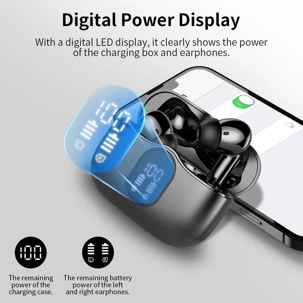 Wireless Earbuds with Bluetooth 5.3 and 36 Hours Playtime