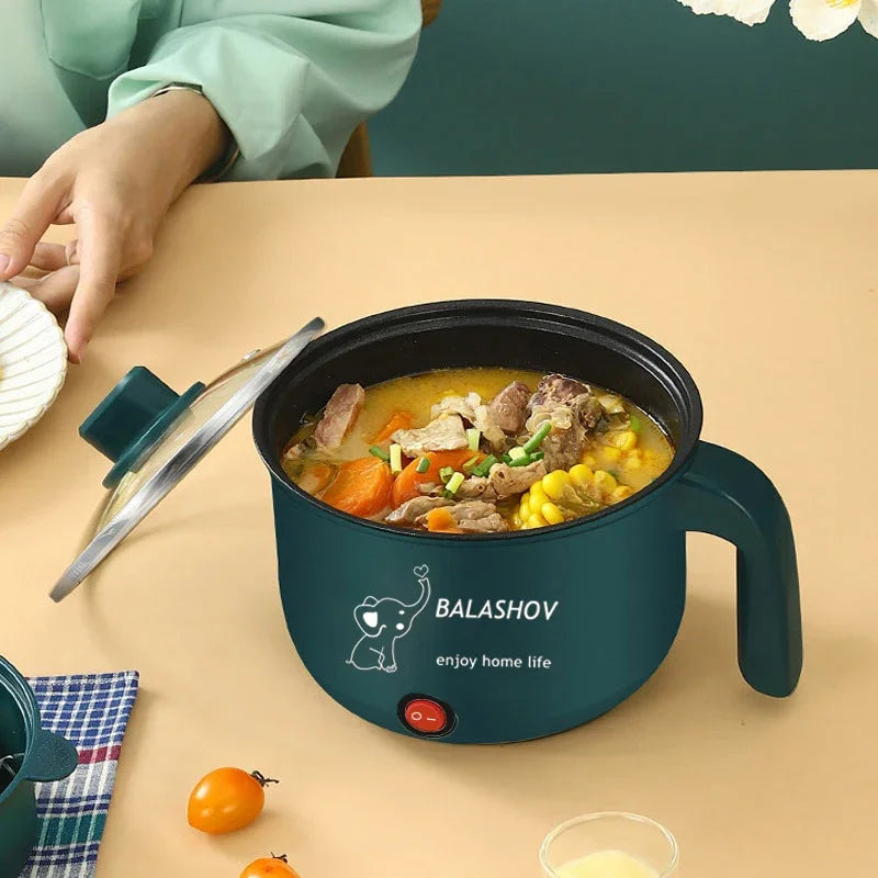 Mini Electric Cooker Non-stick Cooking 1-2 People Hot Pot