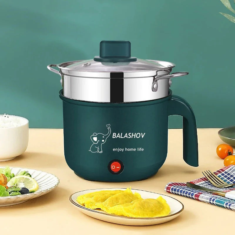 Mini Electric Cooker Non-stick Cooking 1-2 People Hot Pot
