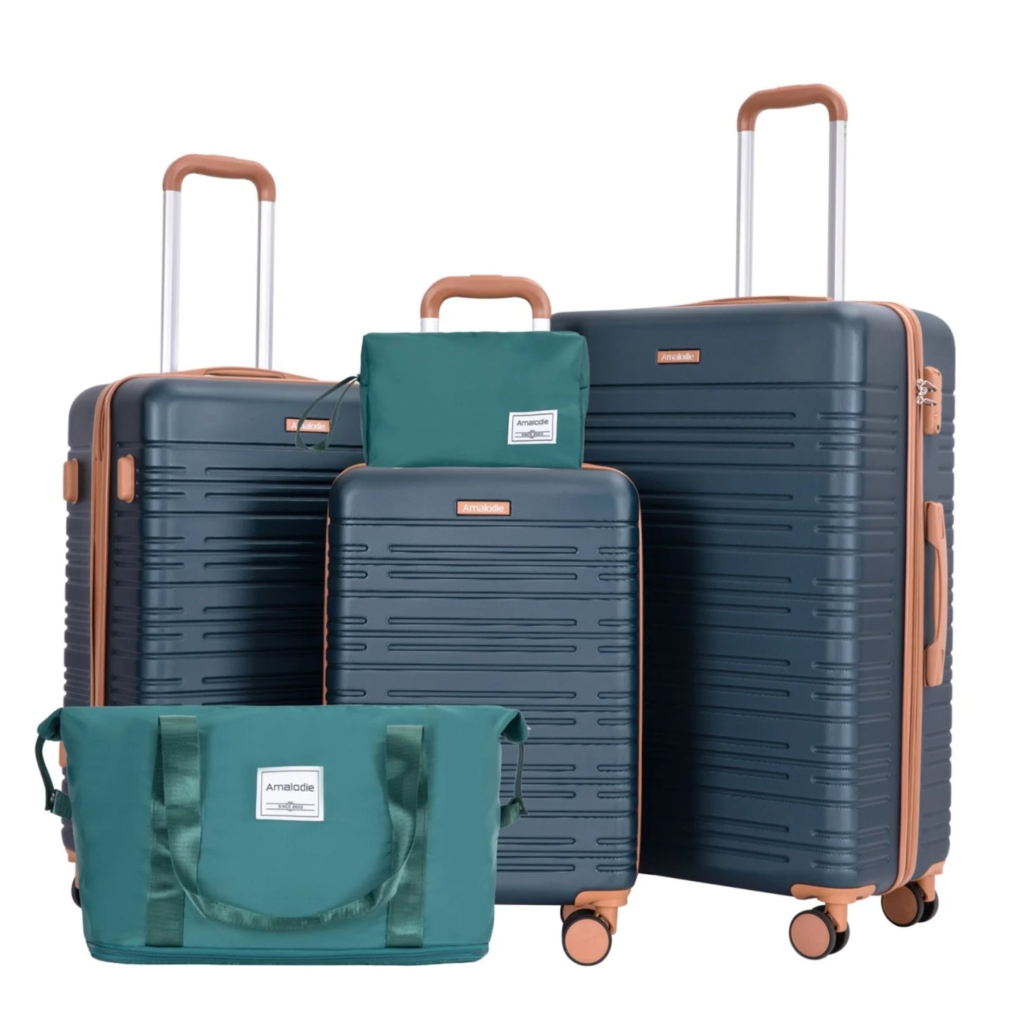 Luggage Sets 3-Piece Suitcases with Double Spinner Wheel