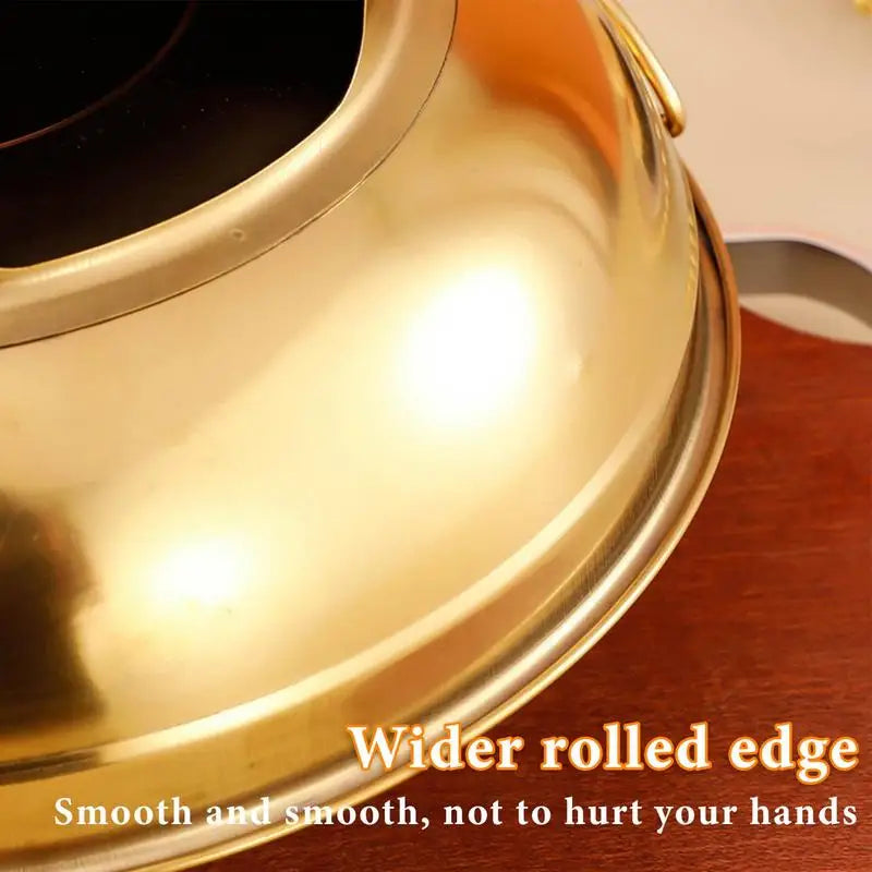 Stainless Steel Hot Pot Dry Ice Milk Tea Container For Desserts