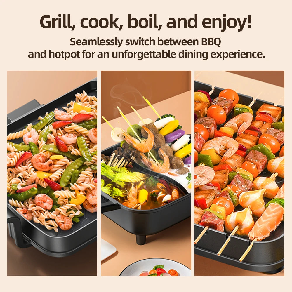 A Hot Pot That Can Be Used For Both Grilling And Hotpot