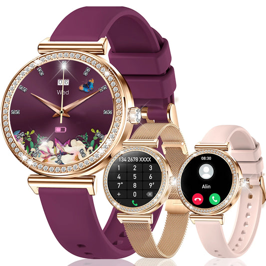 Women Smart Watch Wireless Calls 1.29 Inch Touchscreen