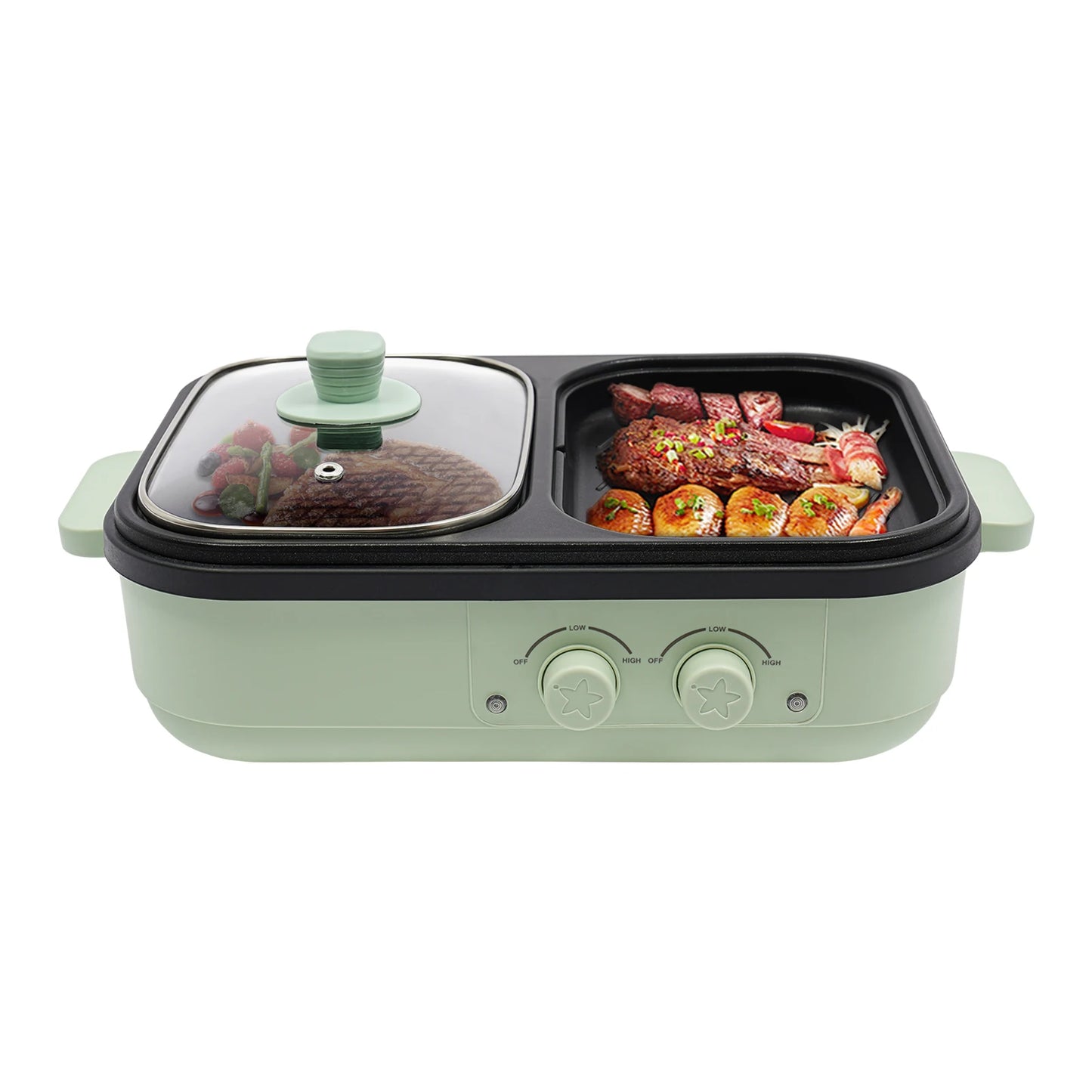 Cookware Set-2-in-1 Hot Pot and Grill for Family Gatherings