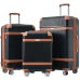 Hardshell Luggage Sets 3 Piece Double Spinner 8 Wheels Suitcase with TSA Lock Lightweight 20 24 28