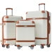 Hardshell Luggage Sets 3 Piece Double Spinner 8 Wheels Suitcase with TSA Lock Lightweight 20 24 28