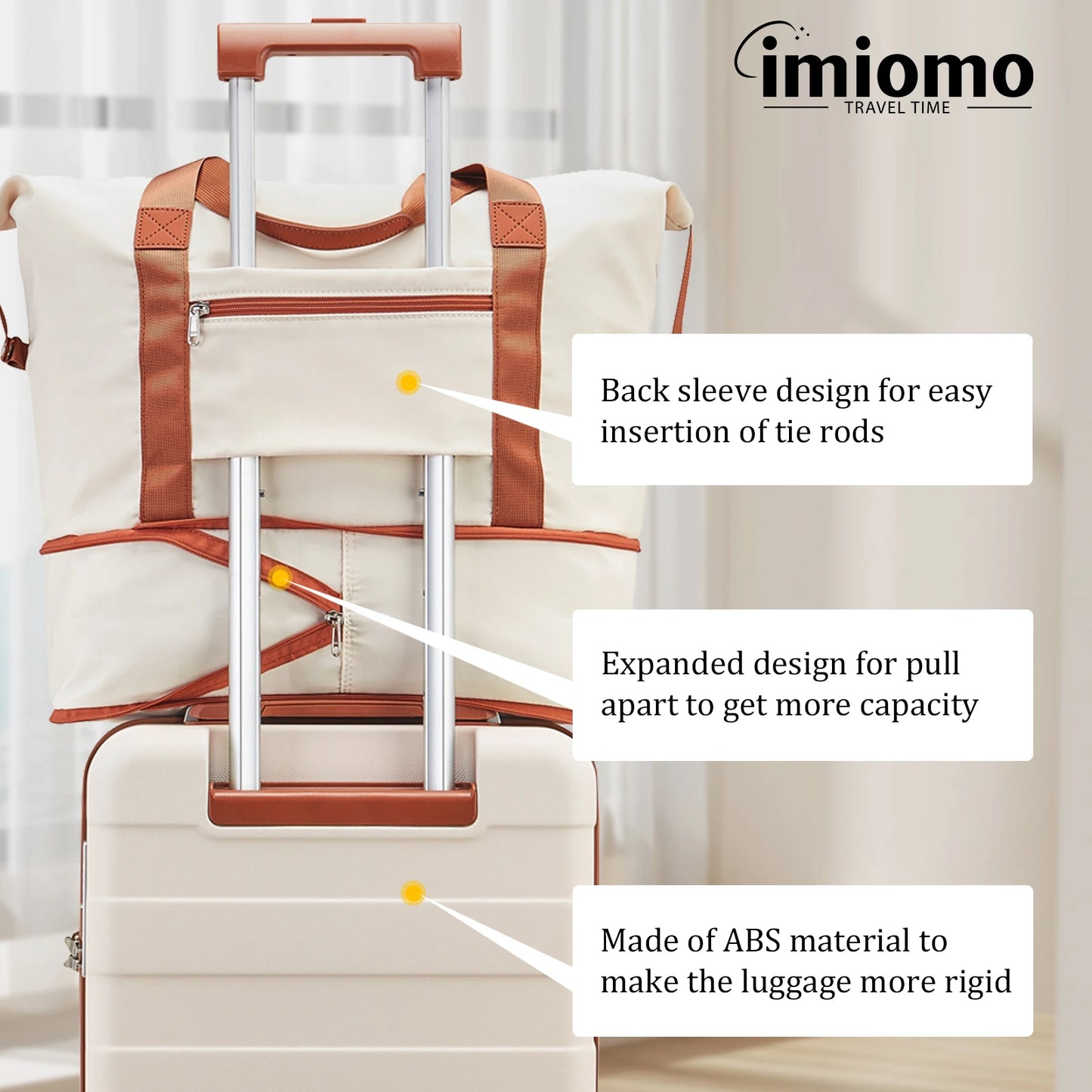 Imiomo Travel Luggage Sets Lightweight Hard Shell Suitcase