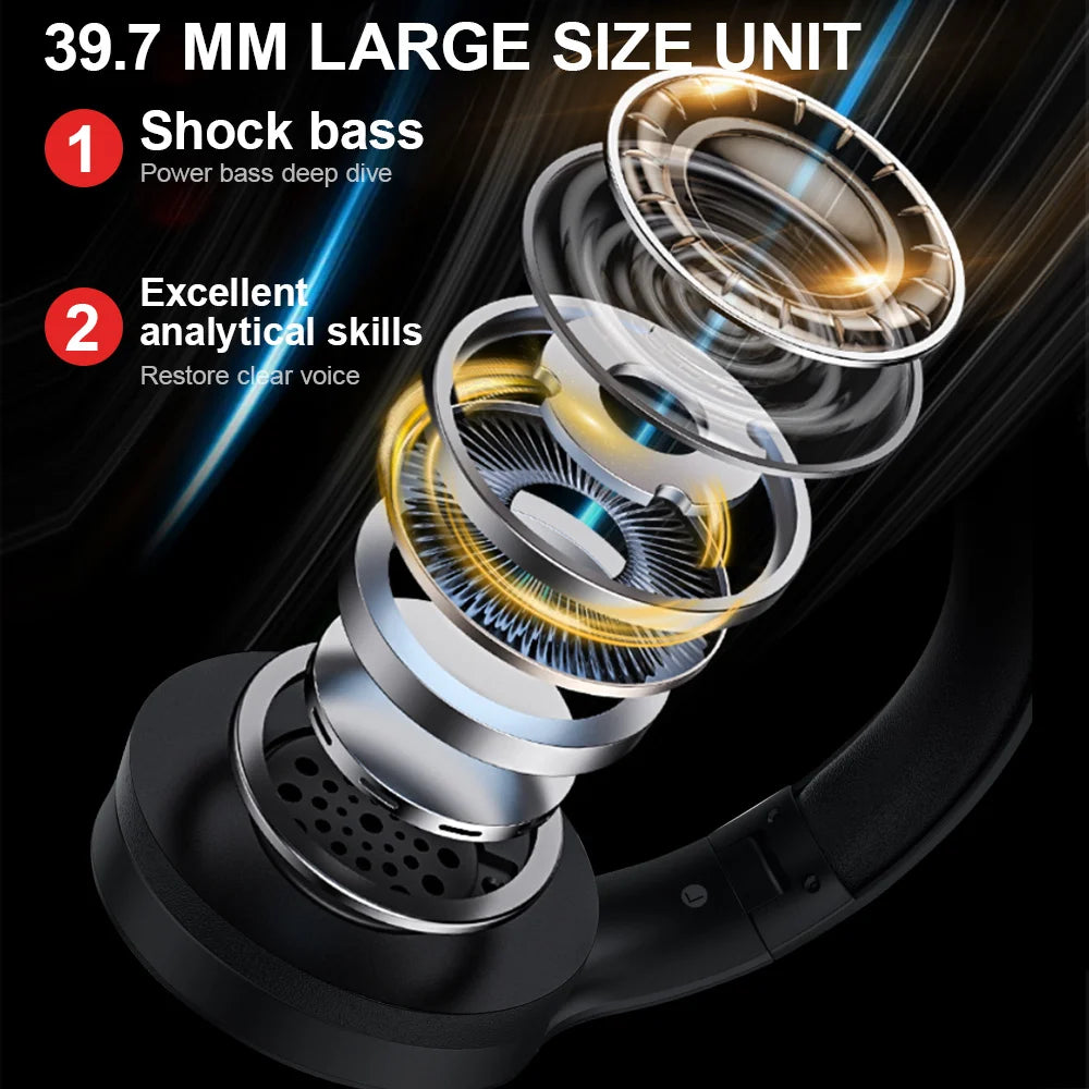 Siindoo JH-919 Wireless Bluetooth Headphones Foldable Earphones