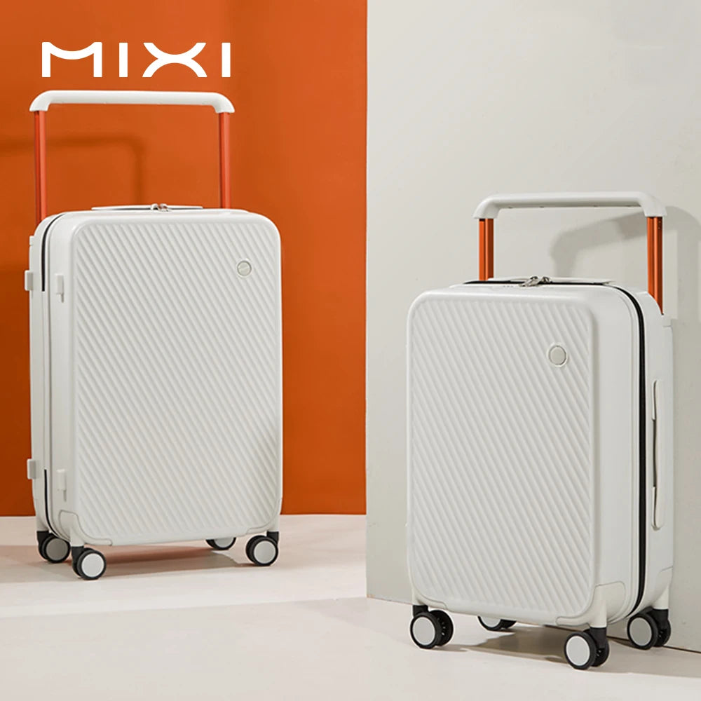 Mixi Gorgeous Wide Handle Suitcase 24 Inch Travel Luggage