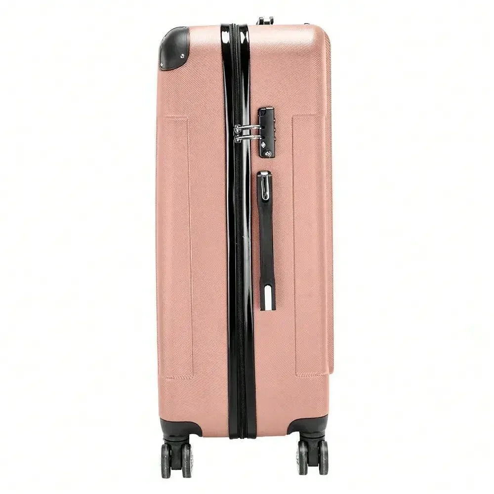 3Pcs Luggage Set Trolley Spinner 20 24 28 Inch Rose Gold