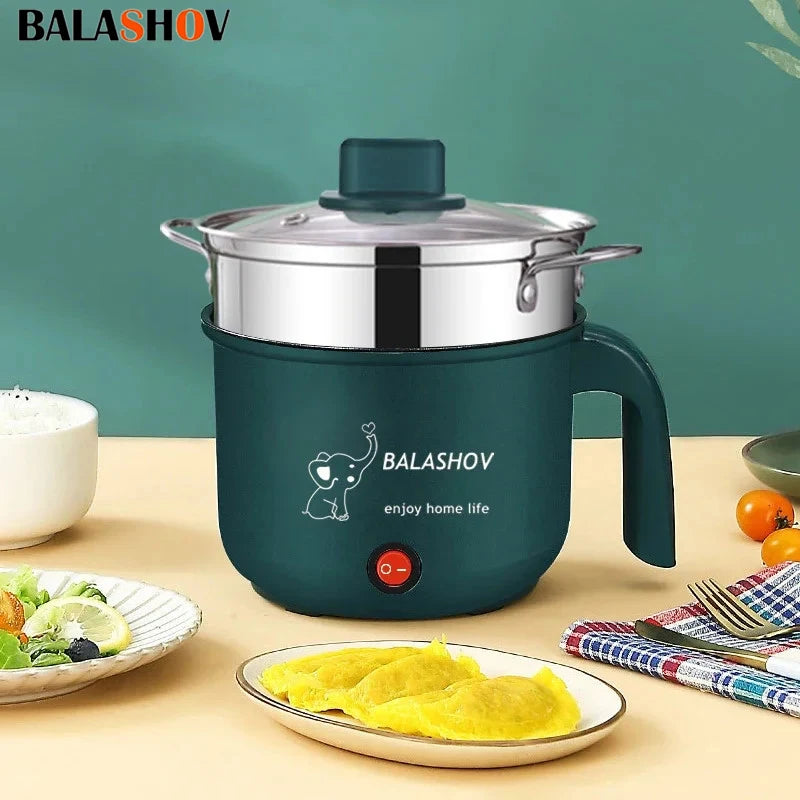 Mini Electric Cooker Non-stick Cooking 1-2 People Hot Pot