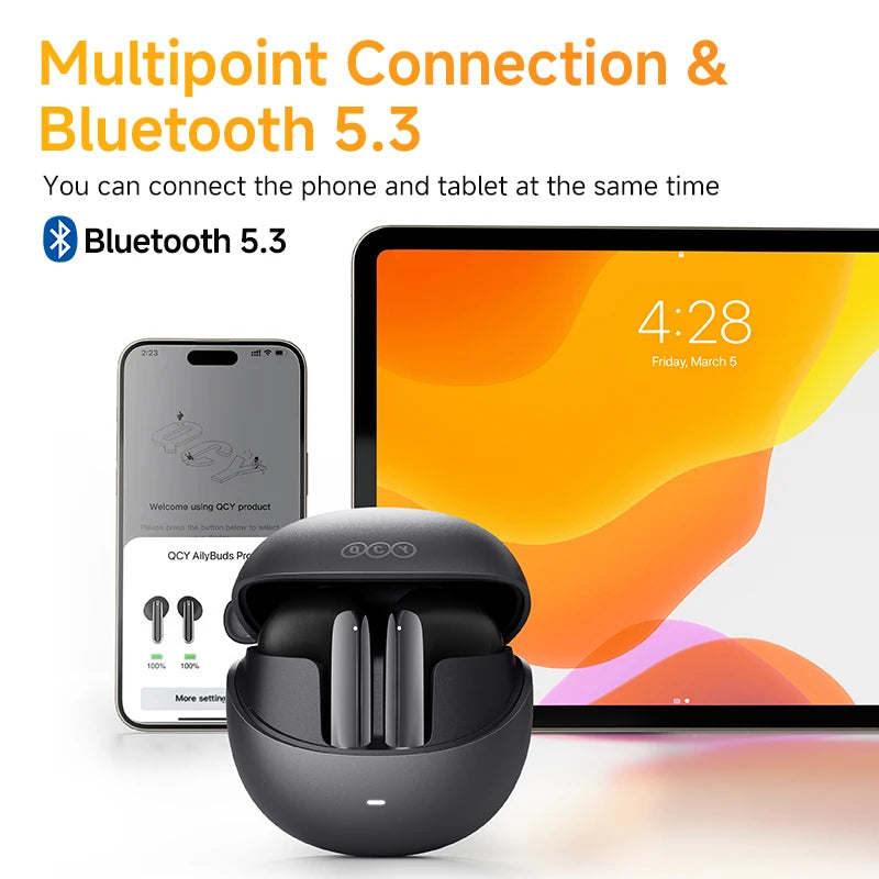 QCY HT10 AilyBuds Pro+ ANC Wireless Earphones Hi-Res Audio