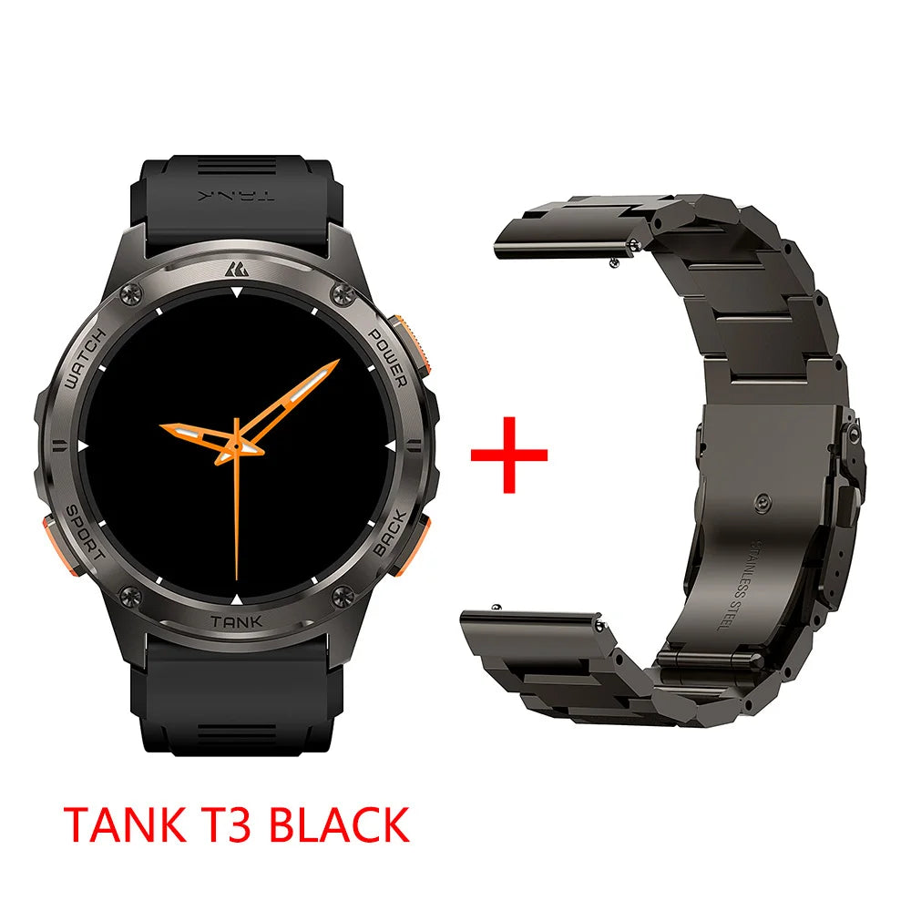 2024 Original AMAZTIM TANK T3 Smartwatches For Men Women