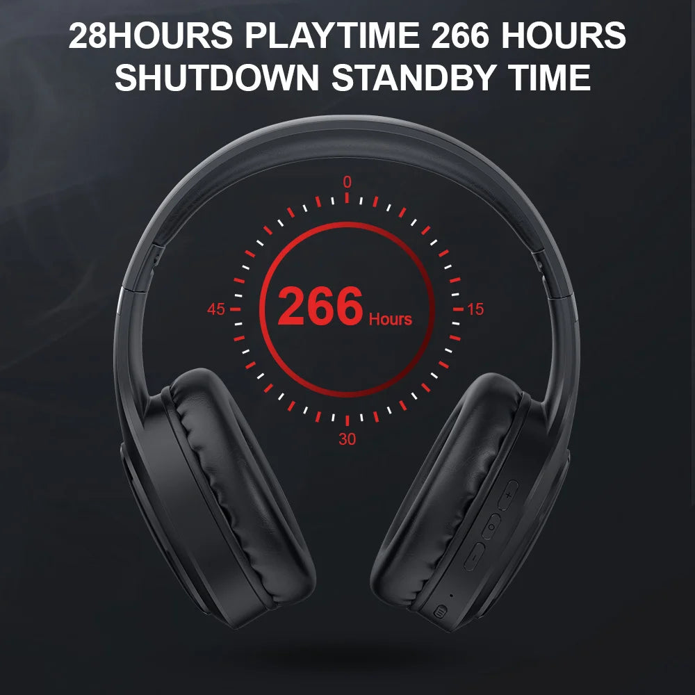 Siindoo JH-919 Wireless Bluetooth Headphones Foldable Earphones
