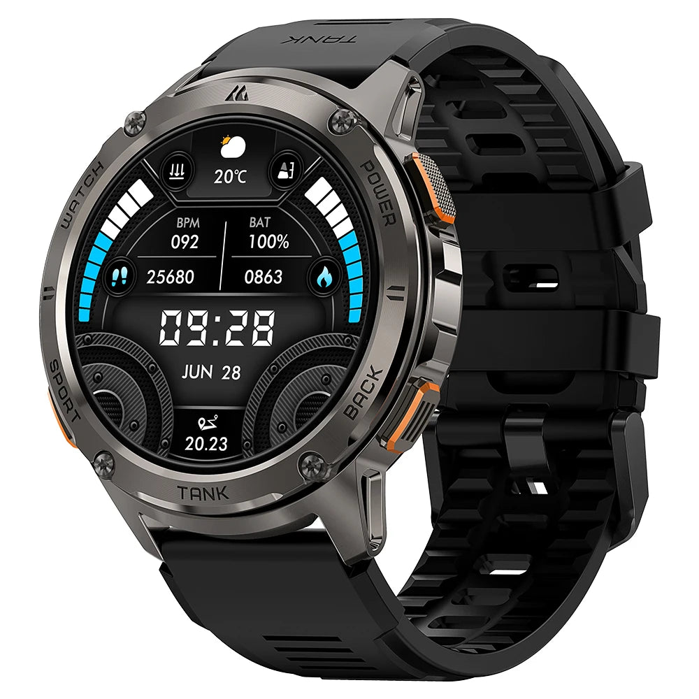 2024 Original AMAZTIM TANK T3 Smartwatches For Men Women