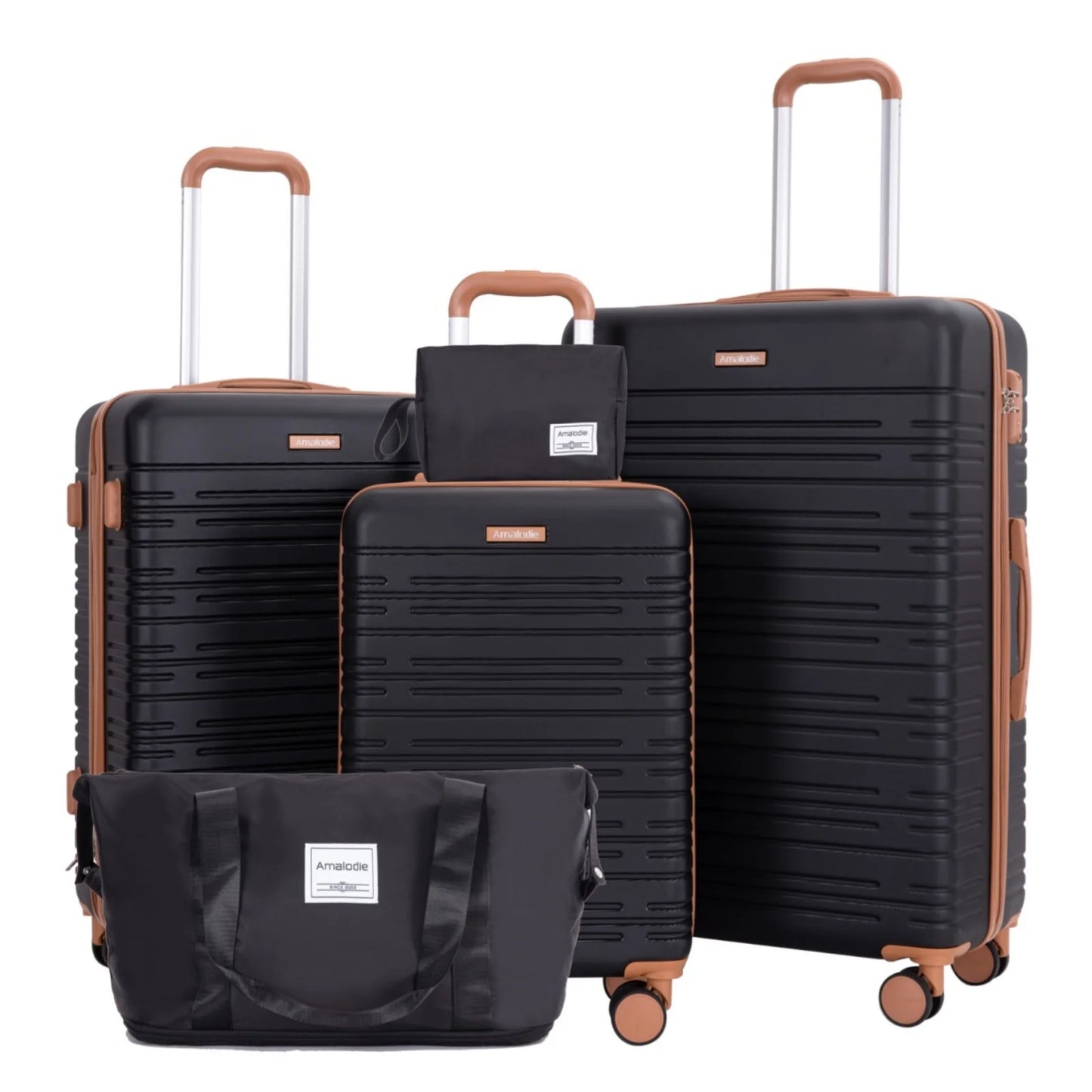 Luggage Sets 3-Piece Suitcases with Double Spinner Wheel