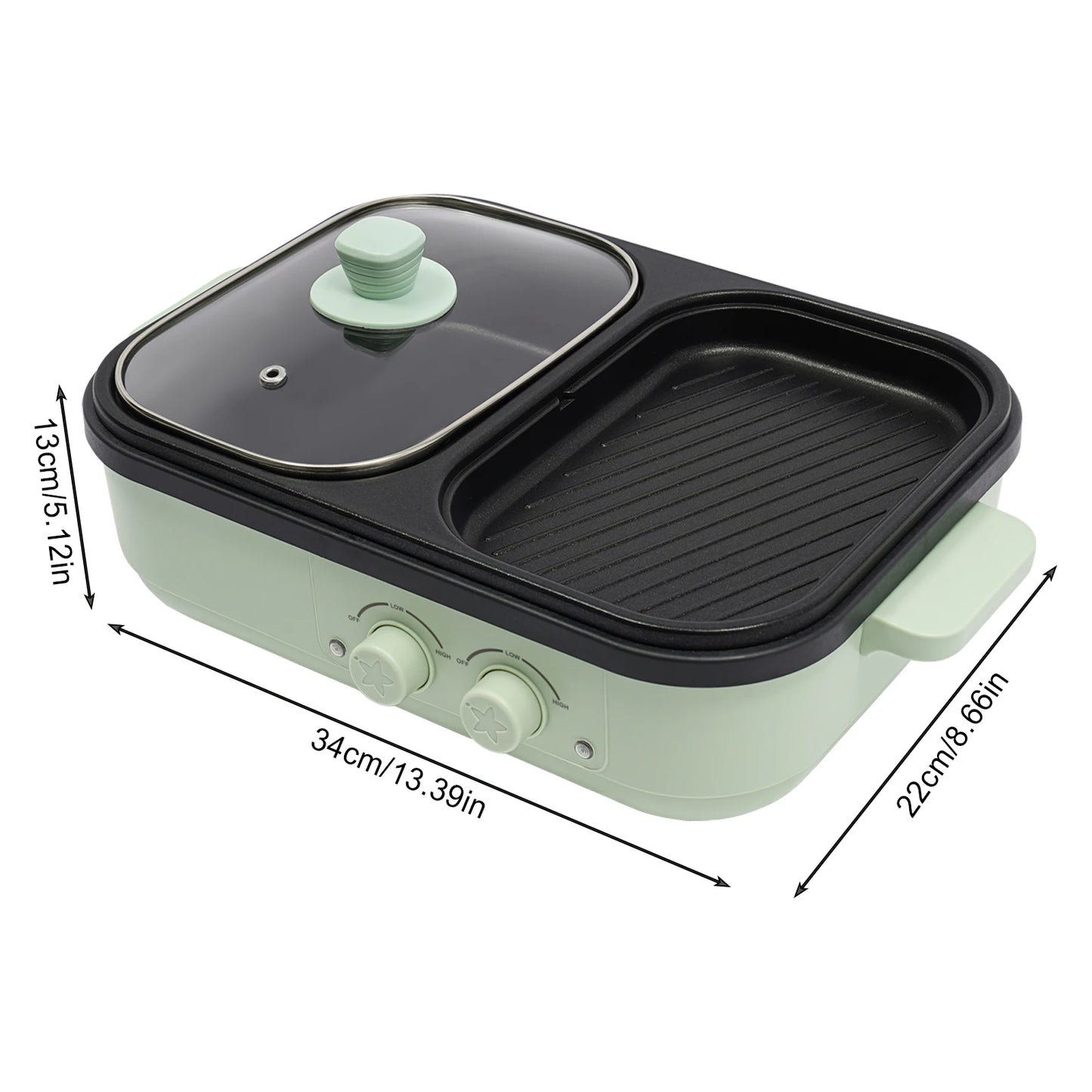 Cookware Set-2-in-1 Hot Pot and Grill for Family Gatherings