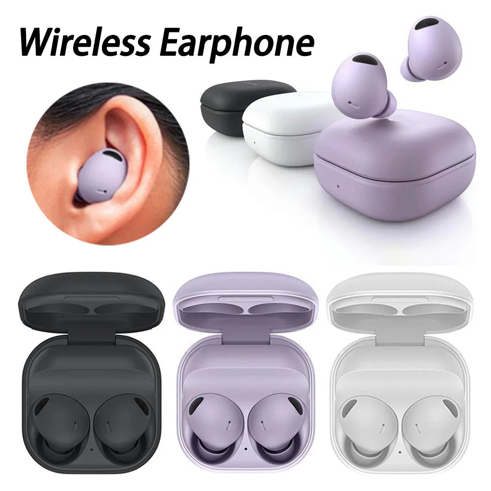 For Galaxy Buds2 Pro Wireless Earphone Noise Reduction Bluetooth-Compatible with Charging Box