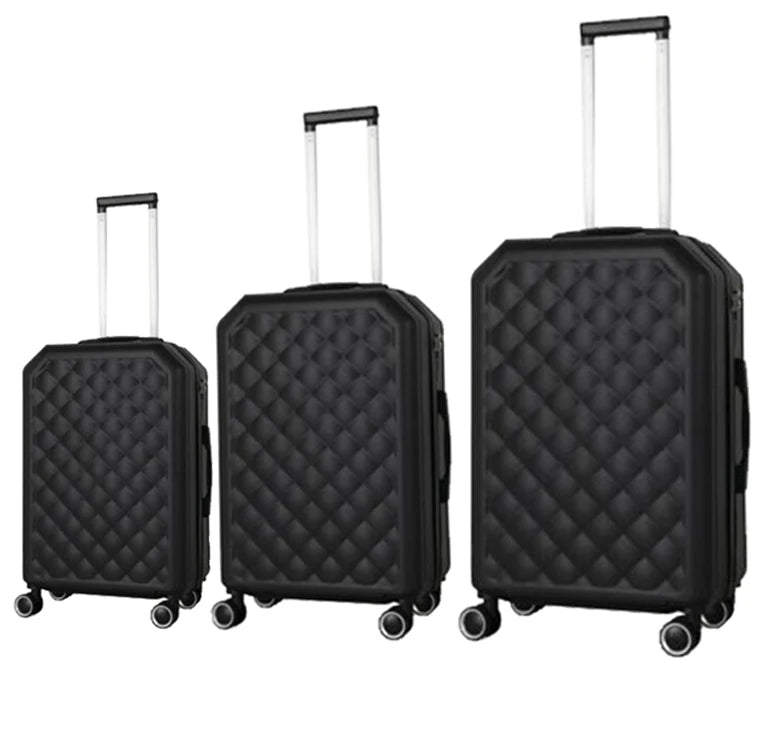 3 Pieces Luggage Set Softside Travel Suitcase with Spinner Wheels