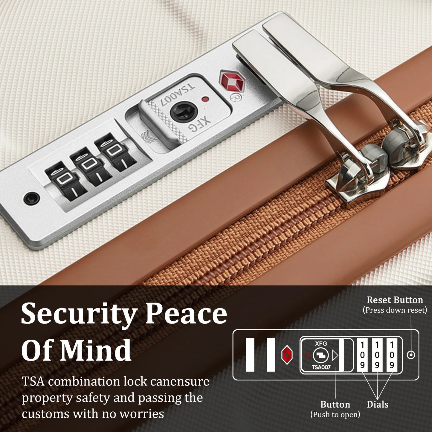 Imiomo Travel Luggage Sets Lightweight Hard Shell Suitcase