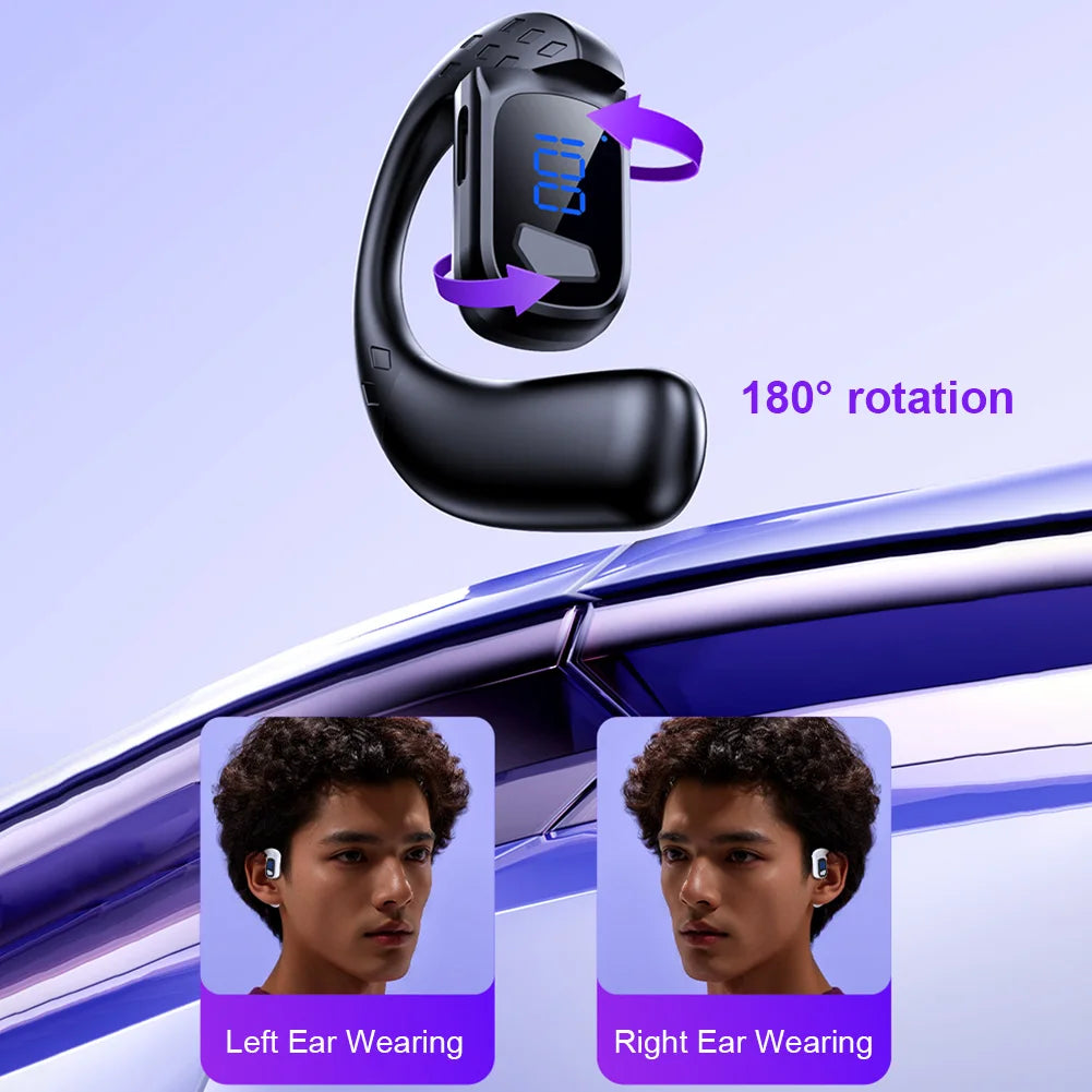 Handsfree Headset Bluetooth-Compatible Earpiece Ear Hook